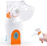 Portable Inhalators Steam Inhaler Machine Cool Mist Atomizer for Children and Adults Home & Travel Use Gifts Orange