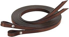 Weaver Leather Bridle Leather Split Reins, Brown, 5/8" x 7'