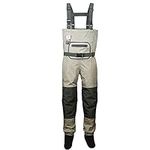 Kylebooker Fly Fishing Waders Breathable Stocking Foot Chest Waders for Men and Women