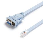 OIKWAN DB9 9PIN to RJ45 Console Cable,Compatible with Cisco Routers Switches Firewalls CAB-CONSOLE-RJ45