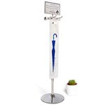 Brella Fella Wet Umbrella Bag Wrapper Stand Station Solution with Sign Frame - Be Safe, Wrap it up! - Bonus 100 Long Bags Included