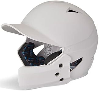 CHAMPRO HX Gamer Plus Baseball Batting Helmet for Youth and Adult White Large