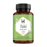 Tulsi/Holy Basil Caplets (Ocimum Sanctum) - 750 mg,150 Counts | Respiratory Wellness