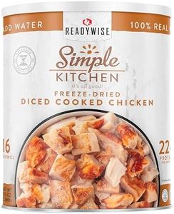 Simple Kitchen Freeze Dried Diced Chicken – 16 Servings for Family Meal Prep, Gluten Free & Dehydrated Survival Just Add Water Canned Food, for Camping Meals, Backpacking & Hiking, #10 Can Package
