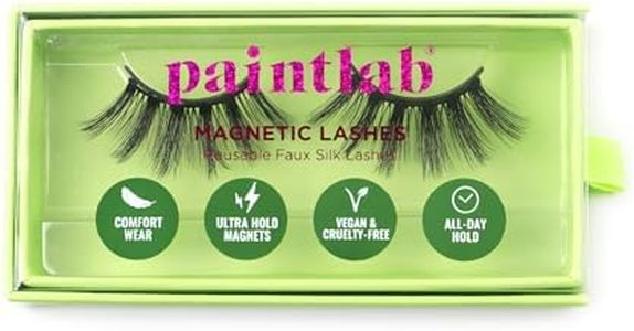 PaintLab Synthetic Lashes, False Eyelashes Natural Look, Lightweight Reusable Lash Extension Strip For Kids, Teens and Women, 1 Pair, Lushy