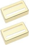 Create idea 2pcs Brass Two Slot Style Guitar Pickup Cover 70x 39x19mm Classic Copper Humbucker Cover for Electric Guitar Pickup Parts, Gold