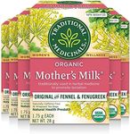 Traditional Medicinals - Organic Mother's Milk Lactation Herbal Tea (Pack of 6) - Supports Breast Milk Production For Nursing Mothers - 96 Tea Bags Total