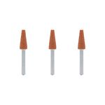 Dremel 953 Aluminium Oxide Grinding Stones Accessory Set, 3 Cone-shaped Grinding Stones for Grinding and Sharpening Metals (6,4 mm)