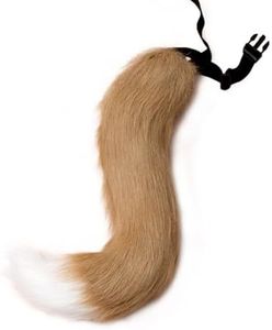 COSYEARS Faux Fur Fox Costume Tail Cosplay Halloween Christmas Party Costume One Size