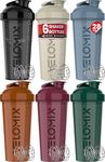 -6 PACK- Shaker Cups for Protein Shakes 28 oz - 6x Wire Whisk | Leak Proof Protein Shaker Bottle for Protein Shakes, Shaker Bottle Pack for Pre & Post Workout, Shaker Cup, Shaker Bottle(Multicolor)