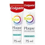 Colgate Plaque Pro-Release Fresh Mint Toothpaste 75ml, Dental Plaque Remover Toothpaste, Neutralises the Harmful Effect of Bacterial Plaque, Dissolves and Lifts Away Gum-harming Plaque