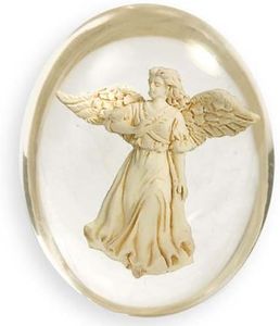 AngelStar 8706 Healing Angel Worry Stone, 1-1/2-Inch, White
