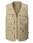 Gihuo Men's Fishing Vest Utility Sa