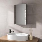 Artis® 400 x 600mm Bathroom Mirror Cabinet Storage Wall Mounted Cupboard Ready Assembled Unit Single Mirrored Door, Stainless Steel