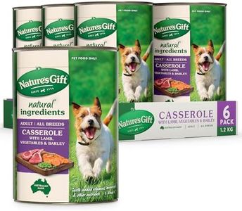 Nature's Gift Adult Wet Dog Food in Can, Casserole with Lamb, Vegetables & Barley 6x1.2Kg - Wholesome Mealtime in a Convenient Can, Natural Ingredients with Added Nutrients for Everyday Health