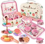 Flower Tea Set for Little Girls, Bi