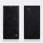 Nillkin Qin Series Leather Wallet Flip Covercover case for Samsung Galaxy Note 10 Plus/Note 10+- Black