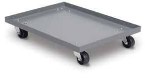 Akro-Mils RU843HR1420 Powder Coated Steel Panel Dolly for 39085, 39120, 39170 or 66486 Attached Lid Containers, Grey