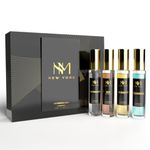 Nourish Mantra NM New York Metropolis Man Luxury Perfume Set Of 4 | Premium Luxury Perfumes | birthday gift for men | Perfume For Men long lasting smell | 15 ml Each