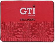 BRISA VW Collection - Volkswagen Picnic Cuddle Throw Blanket GTI (GTI The Legend/Red/200x150cm/59x78.7 in.)