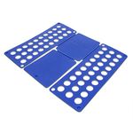 Relaxdays Folding Board, A4 Format, Plastic, Assistant, Easy Packing, T-Shirts & Towels, HWD: 70.1 x 58.8 x 0.2 cm, Blue