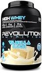 Revolution Nutrition, High Whey, Protein Powder, Whey Isolate, Superior Formula, Gluten Free, Lean Muscle Mass For Men & Women, 25g of Protein Per Scoop, 908 g, 24 Servings (Vanilla Cake, 2 Pound)