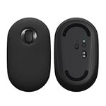 kwmobile Silicone Cover Compatible with Logitech Pebble Mouse Cover - Soft Mouse Protector Grip - Black