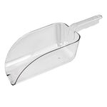 New Star Foodservice 34448 Polycarbonate Plastic Utility Ice Scoop, Clear, 64-Ounce