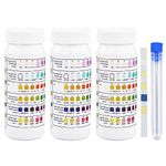 6 in 1 Pool Test Strips, 150 Strips Water Test Kit for Freshwater, Pond Fish Tank Test Strips Testing Total Hardness, Free Chlorine, Cyanuric Acid, pH and more