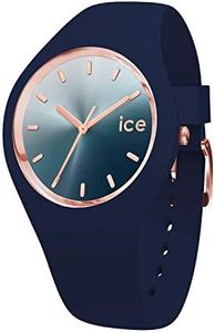 ICE-WATCH - Ice Sunset Blue - Montre Bleue pour Femme avec Bracelet en Silicone - 015751 (Medium)