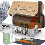 Glass Bottle Cutter, Upgraded Glass Cutter for Bottles with Glass Cutting Oil, Glass Cutting Kit for Wine, Beer, Liquor, Whiskey, Alcohol, Champagne, Bottle Cutter for Round Bottles by Camdios