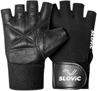 SLOVIC Gym Gloves for Men with Wrist Support Accessories | Padded Gym Gloves for Women for Weightlifting | Gloves for Gym Workout for Training | Exercise, Cycling Gloves, Bike Sports Gloves | X-Large