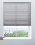 Calyx Interiors Light Filtering Grey Cellular, Honeycomb Shades, 33.5-Inch Width by 60-Inch Height,