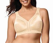 Playtex Women's Wireless Bra, 18 Hour Plus-Size Bras Available, Full Coverage, Smoothing, 4693, Single or 2-Pack, Natural Beige, 36DDD