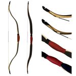 AFarchery Traditional Bow Turkish Bow Handmade Recurve Bow，Hunting Longbow，Horsebow (45lbs)