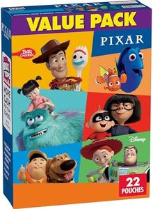 Disney Pixar Fruit Flavored Snacks, Treat Pouches, Gluten Free Snack, Value Pack, 22 Ct, 17.6 oz