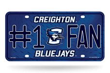 Rico NCAA Creighton Bluejays #1 Fan Metal Tag License Plate