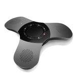 Conference Speaker with Microphone 360°Voice Pickup USB-C Speakerphone Home Office Compatible Skype/Teams/Zoom Noise Cancelling Omnidirectional Meeting Room Bluetooth Speaker with Mic for 10 People