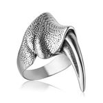 HZMAN Dragon Claw Ring for Men Stainless Steel Gothic Punk Brawny Claw Ring Halloween Jewelry Gift, Non-Precious Metal, No Gemstone