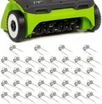 Eyoloty 36-Pack 29272 Replacement Dethatcher Tines Compatible with Greenworks 27022 2500600G 10 Amp 14" Corded Dethatcher,Replacement Durable Steel Scarifier Tines Parts,Lawn Tractor Attachments Set