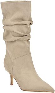 NINE WEST Women's Mycki Mid Calf Boot, Taupe 110, 8.5