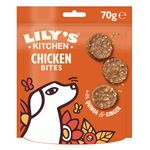 Lily’s Kitchen Made with Natural Ingredients Adult Dog Treats Packet Chomp-Away Chicken Bites for Small, Medium, Large Dogs (8 Packs x 70g)