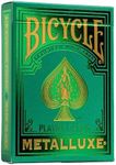 Bicycle Metalluxe Green Playing Cards - Premium Metal Foil Finish - Poker Size