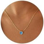 Turandoss Blue Topaz Necklace for W