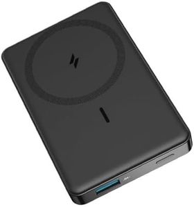 ANKER Apple Mfi Certified Magsafe Power Bank For Iphone 14, 13 and 12 Series, Maggo Portable 20W Super Fast Charging, Magnetic Wireless Power Bank, Ultra Slim Design (10,000 Mah, Black), USB