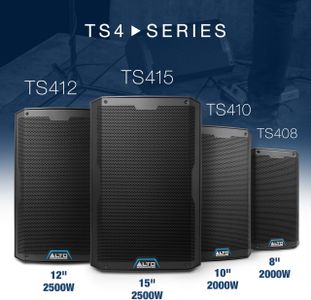 ALTO TS408 8" Powered PA Speaker – 2000W, Bluetooth, 3-Channel Mixer