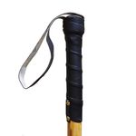 ABC GROUP Black & Brown Not Foldable Hard Cane Self Defending Stick 36 Inches (Pack of 1) 3ft.