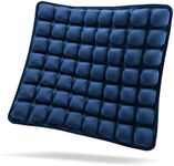 SUNFICON Air Seat Cushion Inflatable Seat Cushion Portable Car Seat Office Chair Wheelchair Pad Anti Bedsore Orthopedics Pain Pressure Relief Cushion Camping Seat Mat w Pump 18 ''x 16'' x1'' Blue