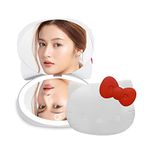 Impressions Hello Kitty Kawaii Compact Mirror with Touch Sensor Switch, LED Makeup Mirror with Battery