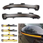 csslyzl Dynamic LED Turn Signal Light Sequential Side Mirror Marker Indicator Blinker Lamp Compatible With VW Golf MK7 7.5 VII GTI R GTD TSI 2015+